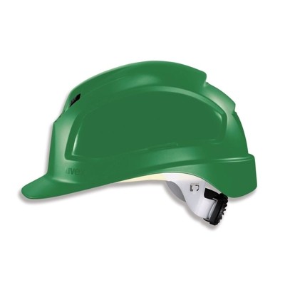 Schutzhelm-Reflexset pheos B-WR mit Lüftung, grün von Uvex
