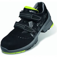 UVEX 1 Sicherheits-Sandale gelocht Gr.42 W11 S1 ESD SR schwarz/gelb 8542.8 von Uvex