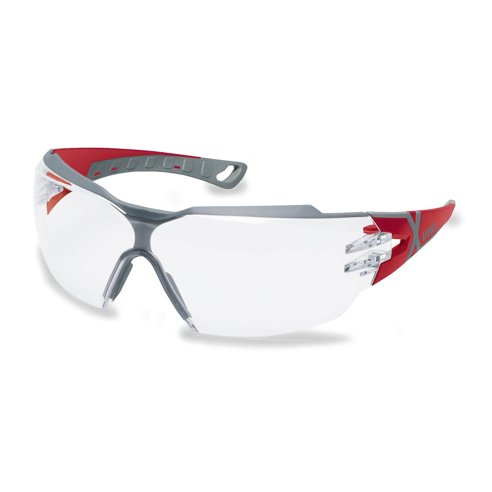 UVEX Schutzbrille pheos cx2 9198 UV-Schutz kratzfest - verschiedene Ausführungen Farbe:rot-grau / klar von Uvex