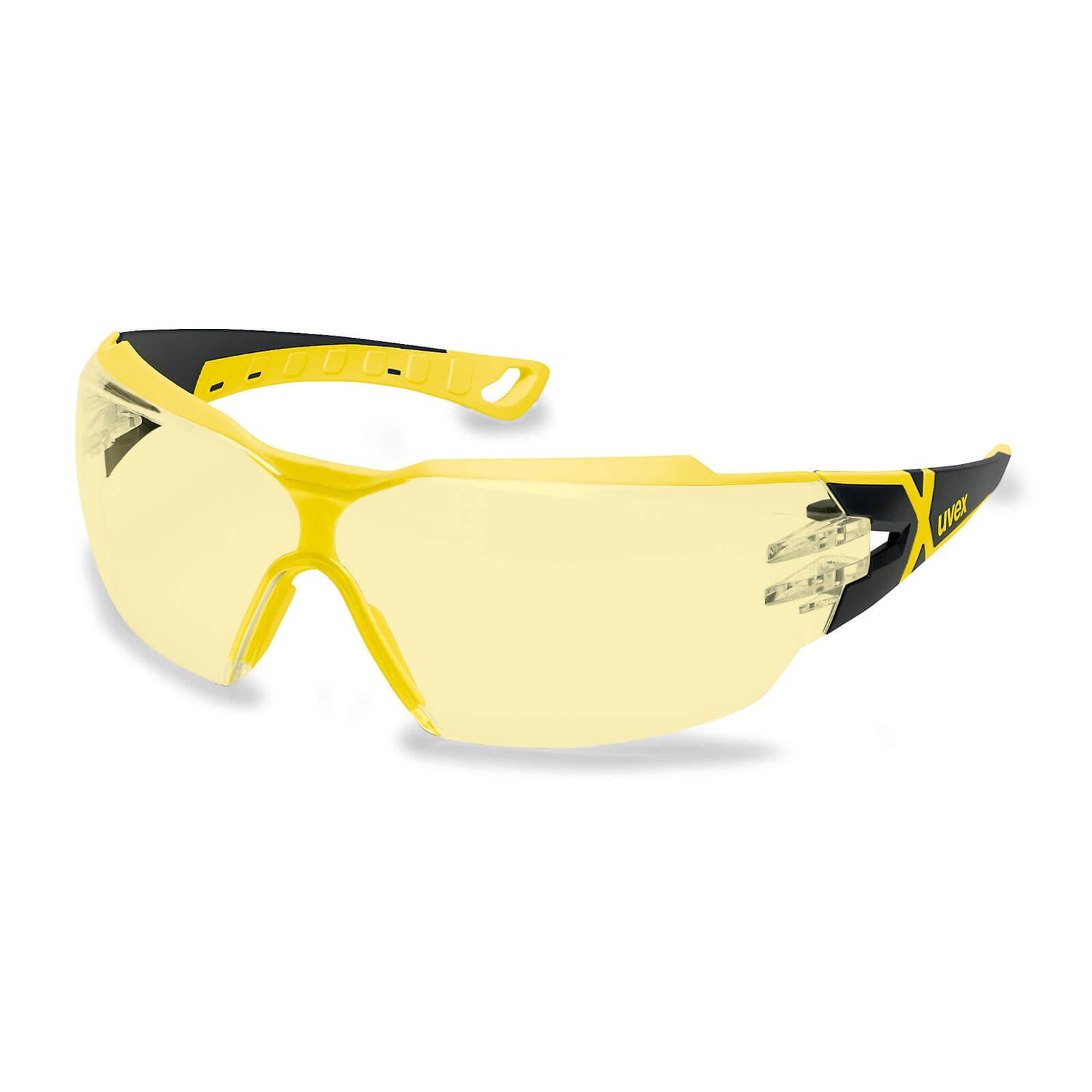 UVEX Schutzbrille pheos cx2 9198 UV-Schutz kratzfest - verschiedene Ausführungen Farbe:schwarz-gelb / amber von Uvex