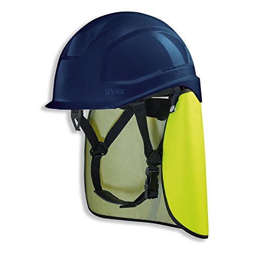 UVEX Schutzhelm pheos S-KR IES - Arbeitsschutz-Helm mit Nackenschutz - Set mit BG Bau Förderung - EN 397, Farbe:blau von uvex