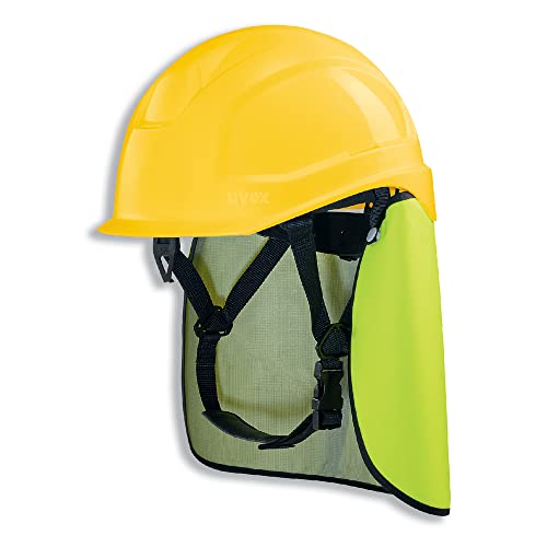 UVEX Schutzhelm pheos S-KR IES - Arbeitsschutz-Helm mit Nackenschutz - Set mit BG Bau Förderung - EN 397, Farbe:gelb von Uvex