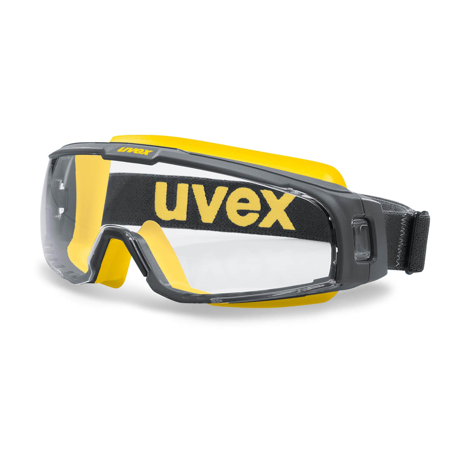 UVEX Vollsichtbrille Vollsicht-Schutzbrille u-sonic 9308 - Scheibe: klar / grau Farbe:grau-gelb / klar von Uvex