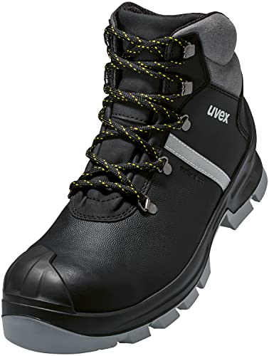 Uvex 2 construction S3 SRC - wasserabweisende Leder Sicherheitsstiefel - Metallfrei - Gr 48 von Uvex