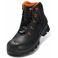 2 macsole® Stiefel S3 schwarz, orange Weite 10 Gr. 43 - Schwarz - Uvex von Uvex