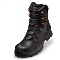 2 macsole® Stiefel S3 schwarz, orange Weite 12 Gr. 40 - Schwarz - Uvex von Uvex