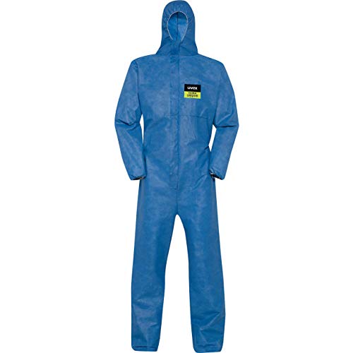 Uvex 5/6 Air Chemikalien-Schutzanzug - Blauer Einweg-Overall - Partikeldicht XL von Uvex