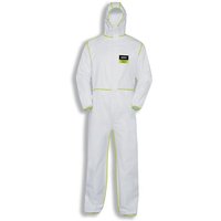 Uvex 5/6 Classic Chemikalien-Schutzanzug - Weiß-Grüner Einweg-Overall - Partikeldicht: XXXL von Uvex