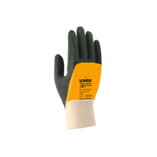 Uvex 60208 10 Profi Ergo XG20 Sicherheit Handschuh, Größe: 10, weiß, orange, schwarz von uvex