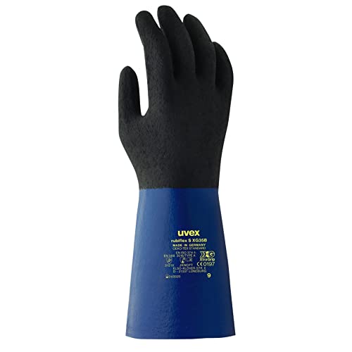 Uvex 60557 11 RUBIFLEX S RUBIFLEX S xg35b Sicherheit Handschuh, Größe: 11, blau, schwarz von Uvex