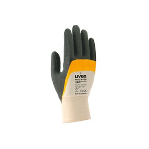 Uvex 60558 8 Profi Ergo xg20 a Sicherheit Handschuh, Größe: 8, weiß, orange, schwarz von Uvex