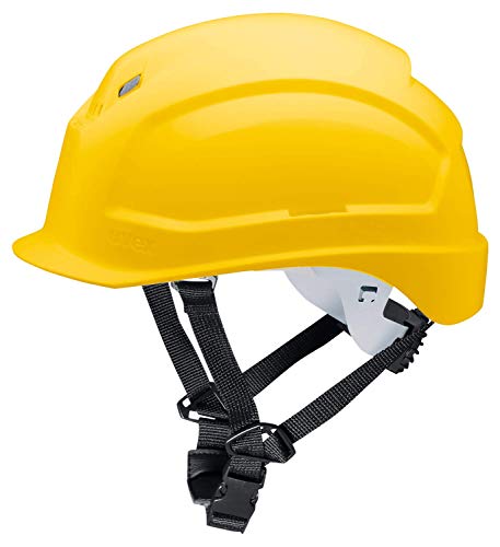 Uvex pheos S-KR 9772134 Schutzhelm für die Baustelle - Bauhelm für Erwachsene - Gelb von Uvex