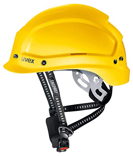 Uvex Pheos Alpine Schutzhelm - Belüfteter Arbeitshelm für die Baustelle - Gelb Gelb von Uvex