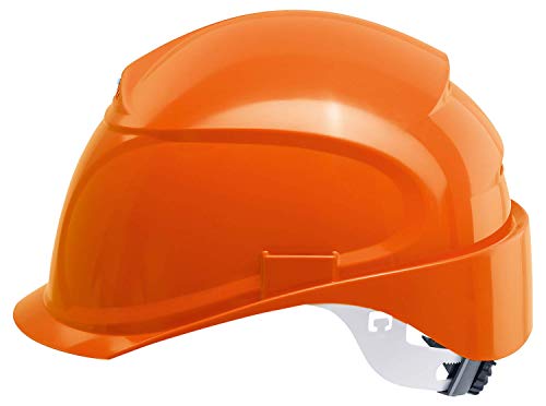 Uvex Airwing B-S-WR Belüfteter Bauhelm mit Drehrad - Kurzer Schirm - Orange Uvex Airwing B-S-WR Belüfteter Bauhelm mit Drehrad - Kurzer Schirm - Orange von Uvex