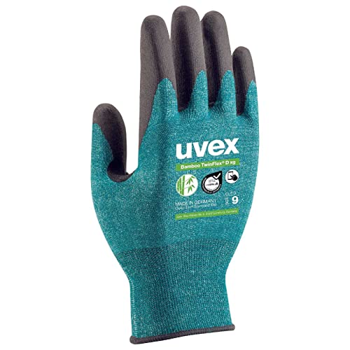 uvex Schnittschutzhandschuhe Bamboo TwinFlex D xg 60090, mit Bambusfasern, Schnittschutzlevel D, Lebensmittelbereich geeignet, Größe:11 von uvex