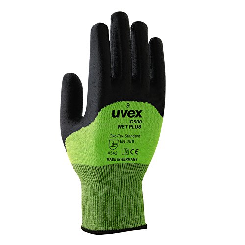 Uvex C500 Wet Plus Arbeitshandschuhe - 1 Paar Schnittschutzhandschuhe - 08/M 08/M Uvex C500 Wet Plus Arbeitshandschuhe - 1 Paar Schnittschutzhandschuhe - 08/M 08/M von Uvex