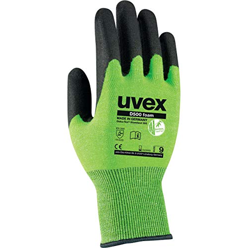 Uvex D500 Foam Schnittschutzhandschuhe - 1 Paar Schnittfestige Arbeitshandschuhe 11/XXL von Uvex