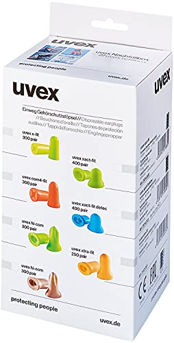 Uvex Ersatzstöpsel xact-fit/xact-Band 400 Paar von Uvex