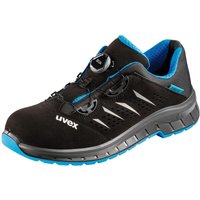 Halbschuh schwarz/blau 2 trend, S1P boa, EU-Schuhgröße: 39 - Uvex von Uvex