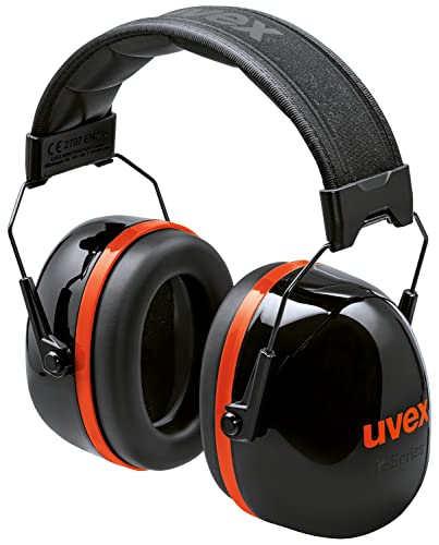 uvex K30 faltbare Hochdämmende Gehörschutzkapsel-36 dB Dämmung-Schwarz/Rot von uvex