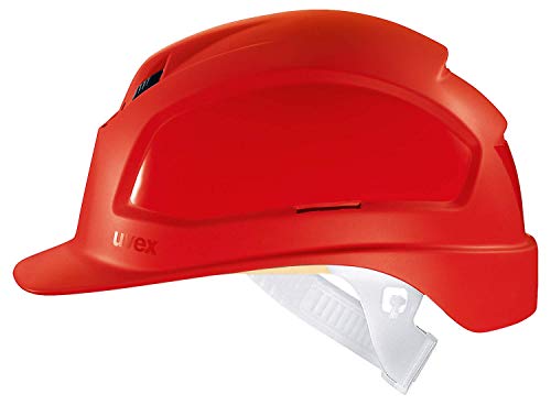 Uvex Pheos B Belüfteter Bauhelm - Langer Schirm - Rot von Uvex