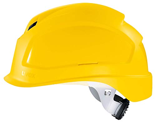 Uvex Pheos B-S-WR Schutzhelm - Belüfteter Arbeitshelm für die Baustelle - Gelb Gelb von Uvex