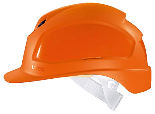 Uvex Pheos B Schutzhelm - Belüfteter Arbeitshelm für die Baustelle - Orange Orange von Uvex