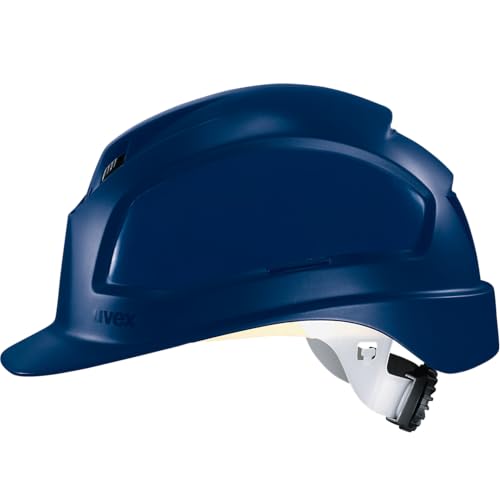 Uvex Pheos B-WR Schutzhelm - Belüfteter Arbeitshelm für die Baustelle - Blau Blau von Uvex