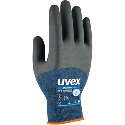 Uvex Phynomic Pro Schutzhandschuhe - 1 Paar Profi-Arbeitshandschuhe 09/L von Uvex