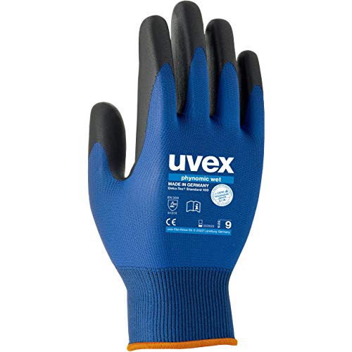 Uvex Phynomic Wet Schutzhandschuhe - 1 Paar Wasserabweisende Arbeitshandschuhe 06/XS von Uvex