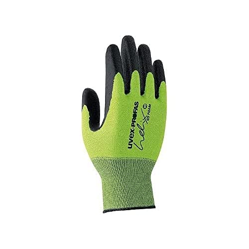 Uvex Ruvex-C500Foam_10 Schutzhandschuhe, Grün-Schwarz, Größe, 1 Paar von Uvex