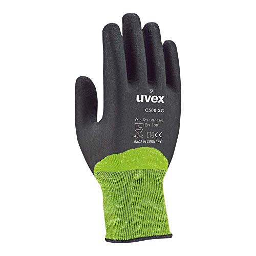Uvex Ruvex-C500Xg_7 Schutzhandschuhe, Grün-Schwarz, 7 Größe von Uvex