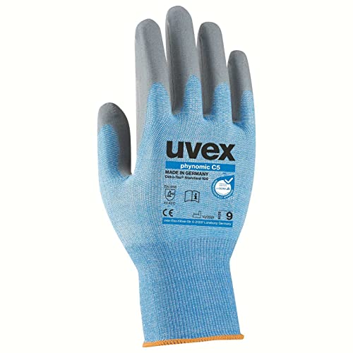 uvex Schnittschutzhandschuhe phynomic C5 60081,Schutzhandschuh für Lebensmittelbereich, sehr reißfest (10) von uvex