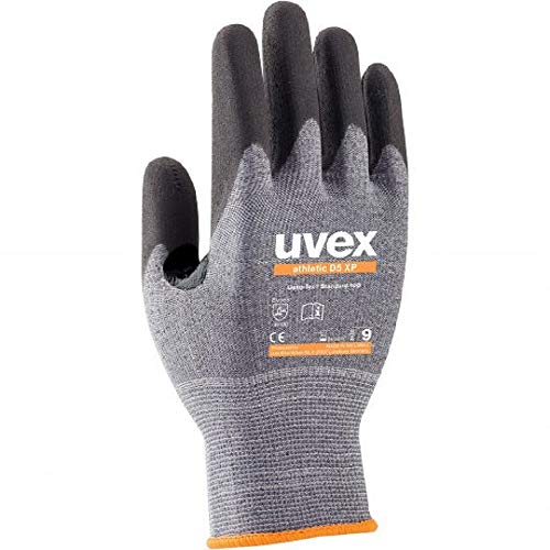 Uvex Schnittschutzhandschuh Athletic D5XP Unisex 10, Eingangs-/Grau von uvex