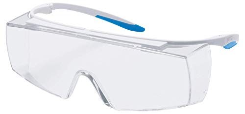 Uvex Super F OTG Schutzbrille - Supravision Clean - Transparent/Blau-Weiß von Uvex