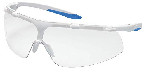 Uvex 9178500 Sicherheit Gläser, Super Fit Rahmen, SV brasilianisches Echthaar, sauberen Raum Objektiv, klar, weiß/blau von Uvex