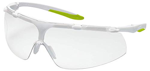 Uvex Super Fit Schutzbrille - Supravision Excellence - Transparent/Weiß-Grün von Uvex