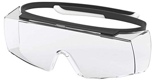 Uvex Super OTG Schutzbrille - Supravision Sapphire - Transparent/Schwarz-Weiß von Uvex