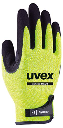 Uvex Synexo M500 Gepolsterte Schnittschutzhandschuhe - Gelb-Schwarz - Gr 09 (L) von Uvex