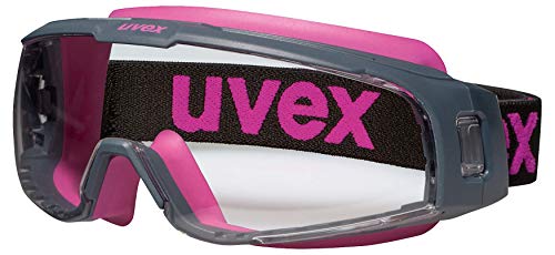 Uvex U-Sonic Supravision Excellence Schutzbrille - Transparent/Anthrazit-Pink von Uvex