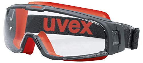 Uvex U-Sonic Supravision Excellence Schutzbrille - Transparent/Rot-Schwarz von Uvex