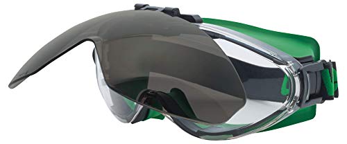 Uvex Ultrasonic Schweißerschutzbrille - flip-up - Vollsichtbrille - Überbrille - Innen beschlagfrei, außen extrem kratzfest & chemikalienbeständig von Uvex