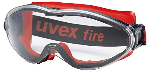 Uvex Ultrasonic Vollsichtschutzbrille - Supravision Excellence - Transparent/Schwarz-Rot von Uvex