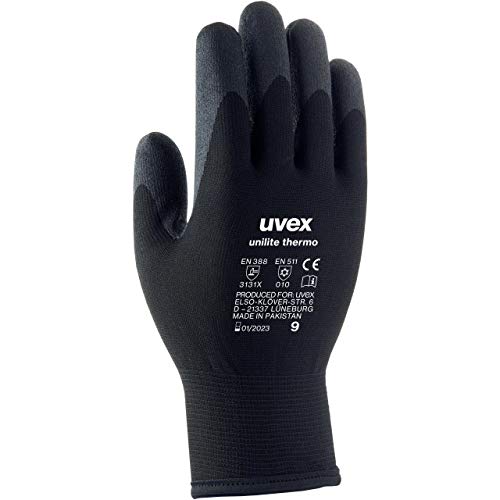 Uvex Unilite Thermo Schutzhandschuhe - 1 Paar Isolierende Arbeitshandschuhe 10/XL von uvex