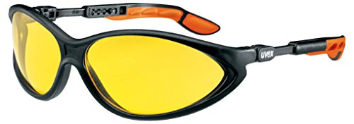Uvex cybric 9188 Schutzbrille Kratzfest Einheitsgröße Schwarz/Orange/Amber NC von Uvex