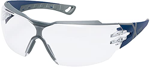 Uvex pheos cx2 Schutzbrille - Beschlagfrei & Kratzfest - Transparent/Blau-Grau von Uvex