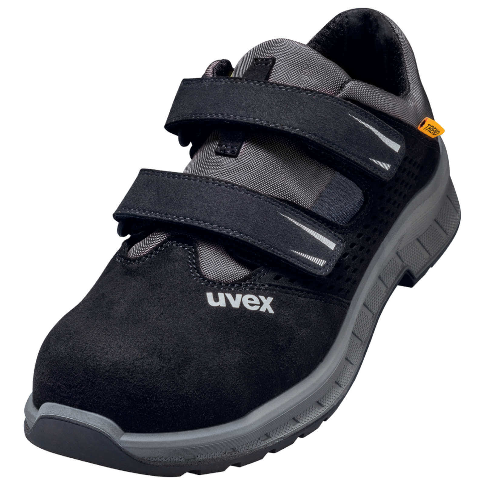 uvex 2 trend Sicherheits-Sandale S1P schwarz-grau, für Damen & Herren, ESD-Sohle Größe:EU 47 von Uvex