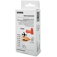 uvex com 4-fit Ohrstöpsel 33 dB Schaumstoff, 15 Paar von Uvex
