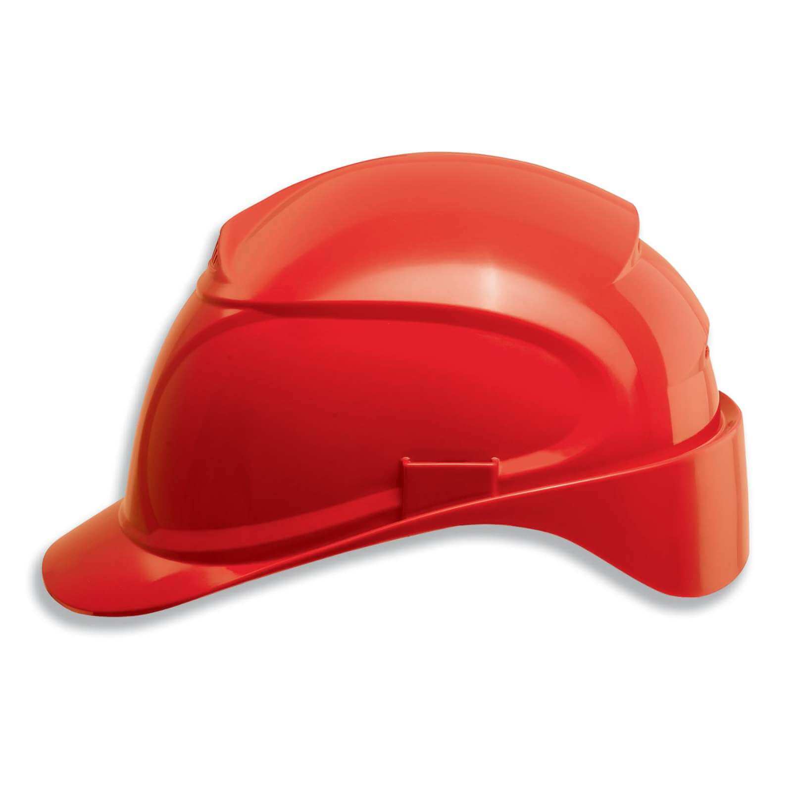 uvex Schutzhelm Airwing B Arbeitshelm, Bauarbeiterhelm, EN397, Belüftet, 51-61cm Farbe:rot von Uvex