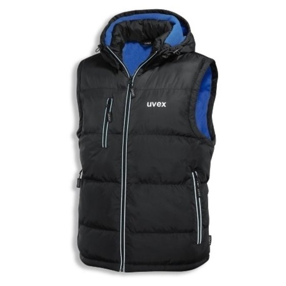 uvex - Thermo-Steppweste 9892, schwarz/blau, Größe 4XL von Uvex